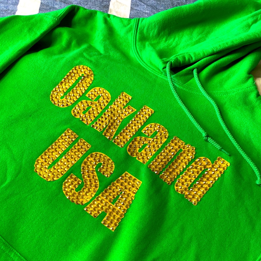 DOPE ONLY SWAROVSKI OAKLAND USA HOODIE